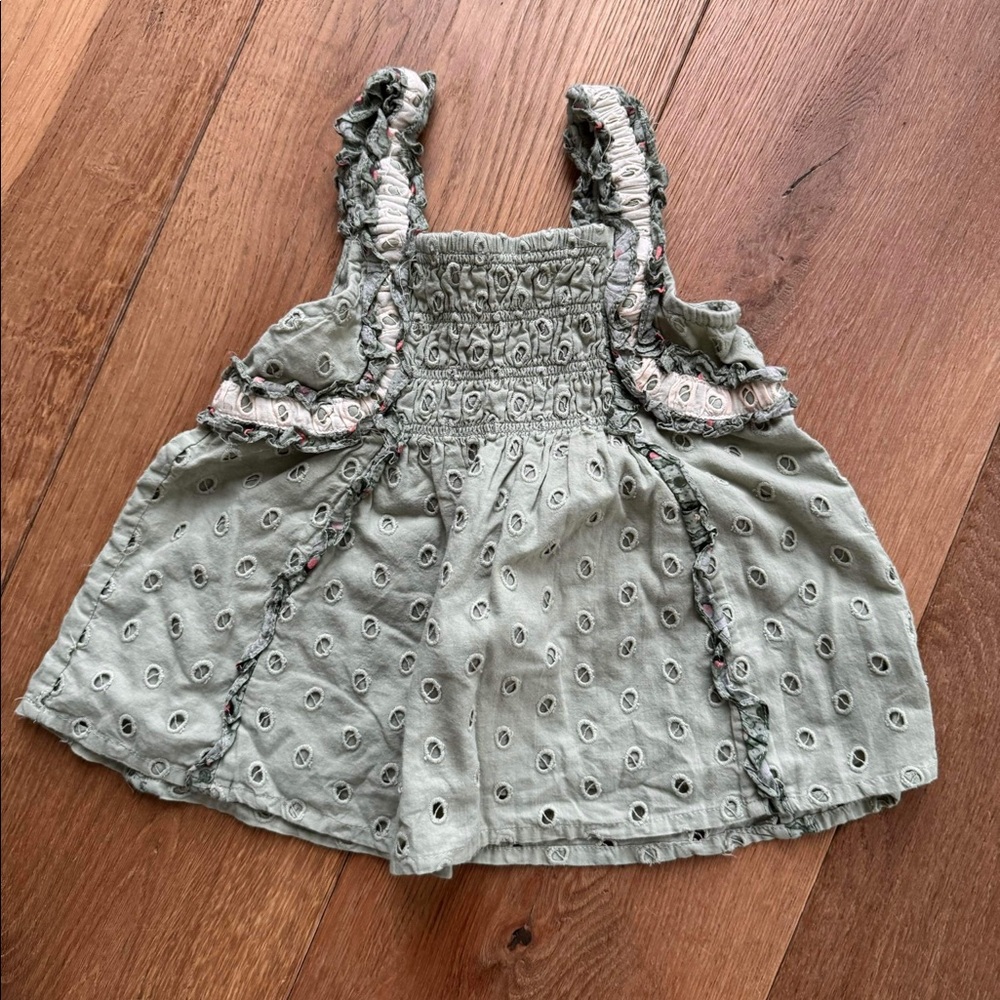 Forever That Girl Anthropology Green Sleeveless Dress